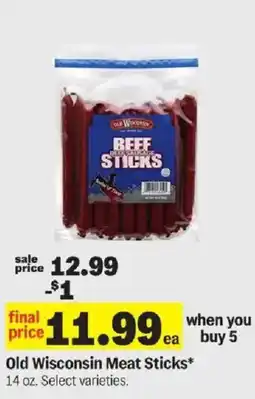 Meijer Old Wisconsin Meat Sticks offer