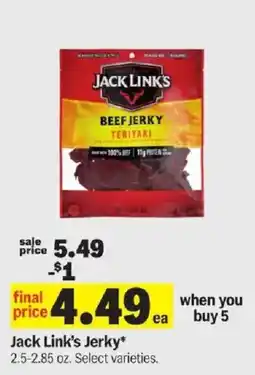 Meijer Jack Link's Jerky offer