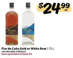 Fresco y Más Flor de Caña Gold or White Rum offer