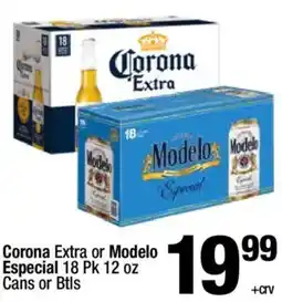 Super King Markets Corona Extra or Modelo Especial offer