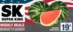 Super King Markets Super King Seedless Watermelon offer