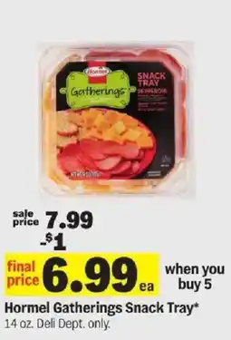 Meijer Hormel Gatherings Snack Tray offer
