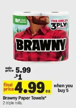 Meijer Brawny paper towels offer