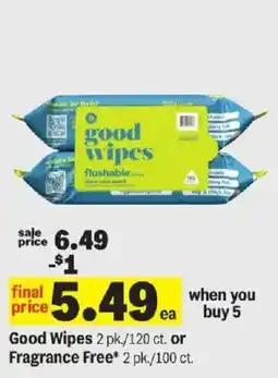 Meijer Good Wipes offer