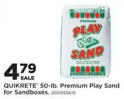 Mills Fleet Farm Quikrete premium play sand offer