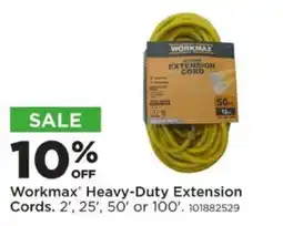 Mills Fleet Farm Workmax Heavy-Duty Extension Cords offer
