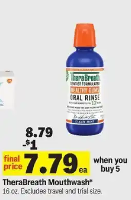 Meijer TheraBreath Mouthwash offer
