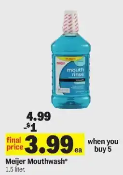 Meijer Meijer Mouthwash offer