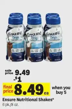 Meijer Ensure Nutritional Shakes offer