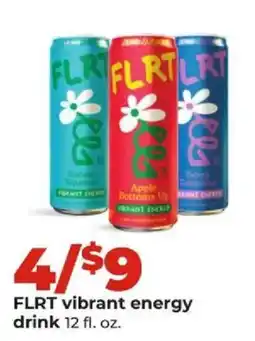 Hy-Vee Flrt vibrant energy drink offer