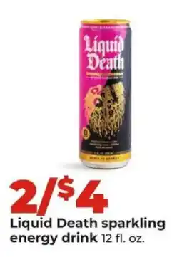 Hy-Vee Liquid Death sparkling energy drink offer