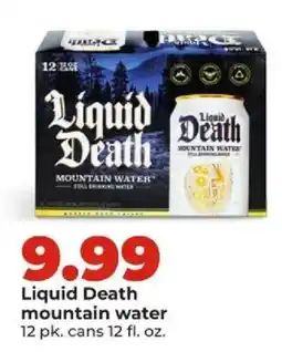 Hy-Vee Liquid Death mountain water offer