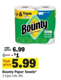 Meijer Bounty Paper Towels offer