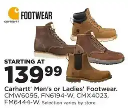 Mills Fleet Farm Carhartt Men's or Ladies' Footwear offer