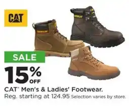 Mills Fleet Farm Cat Men's & Ladies' Footwear offer