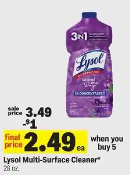 Meijer Lysol Multi-Surface Cleaner offer