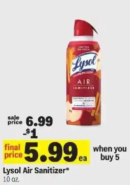 Meijer Lysol air sanitizer offer