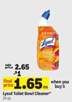 Meijer Lysol toilet bowl cleaner offer