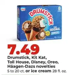 Hy-Vee Drumstick, Kit Kat, Toll House, Disney, Oreo, Häagen-Dazs novelties offer