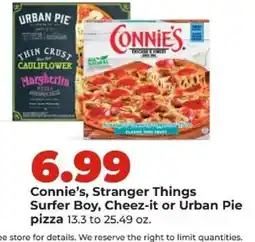Hy-Vee Connie's Stranger Things Surfer Boy, Cheez-it or Urban Pie pizza offer