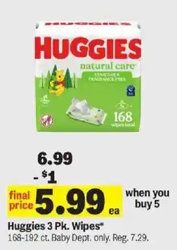 Meijer Huggies 3 Pk. Wipes offer