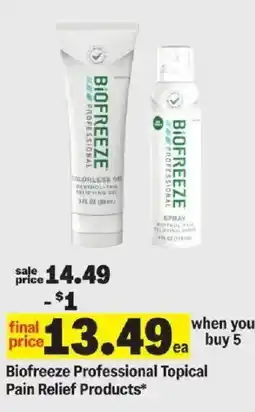Meijer Biofreeze Professional Topical Pain Relief Products offer