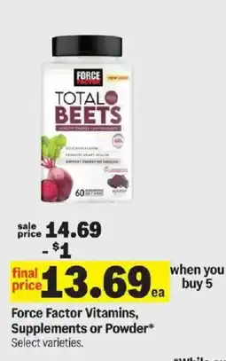 Meijer Force Factor Total Beets offer