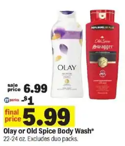 Meijer Olay or Old Spice Body Wash offer