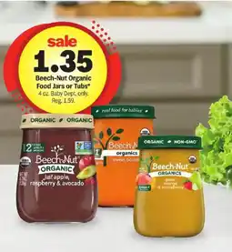 Meijer Beech-Nut Organic Food Jars or Tubs offer