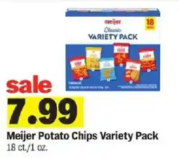 Meijer Meijer potato chips variety pack offer