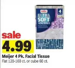 Meijer Meijer 4 Pk. Facial Tissue offer