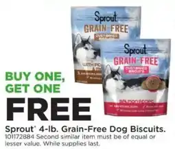 Mills Fleet Farm Sprout grain-free dog biscuits offer