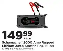Mills Fleet Farm Schumacher 2000 Amp Rugged Lithium Jump Starter offer