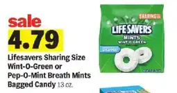 Meijer Lifesavers Wint-O-Green or Pep-O-Mint Breath Mints offer