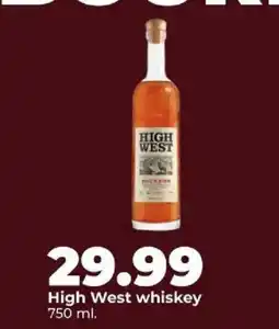 Hy-Vee High West whiskey offer