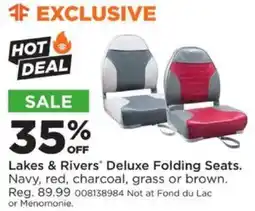 Mills Fleet Farm Lakes & Rivers Deluxe Folding Seats offer
