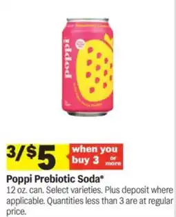 Meijer Poppi Prebiotic Soda offer