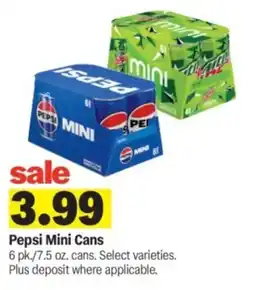 Meijer Pepsi Mini Cans offer