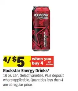 Meijer Rockstar Energy Drinks offer