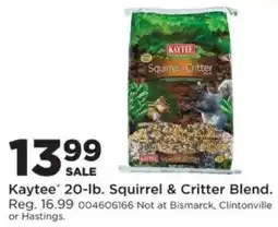 Mills Fleet Farm Kaytee squirrel & critter blend offer