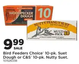 Mills Fleet Farm Bird Feeders Choice 10-pk. Suet Dough or C&S 10-pk. Nutty Suet offer