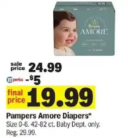 Meijer Pampers Amore Diapers offer
