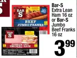 Super King Markets Bar-s extra lean ham or bar-s jumbo beef franks offer