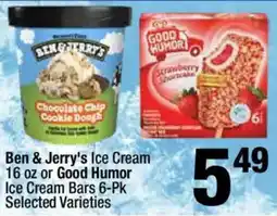 Super King Markets Ben & Jerry's Ice Cream or Good Humor Ice Cream Bars offer