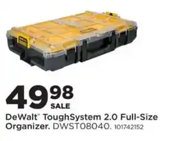 Mills Fleet Farm DeWalt ToughSystem 2.0 Full-Size Organizer offer