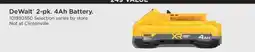 Mills Fleet Farm DeWalt 4Ah Battery offer