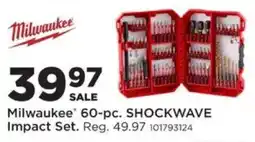 Mills Fleet Farm Milwaukee 60-pc. shockwave impact set offer
