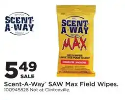 Mills Fleet Farm Scent-A-Way SAW Max Field Wipes offer