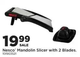 Mills Fleet Farm Nesco mandolin slicer with 2 blades offer