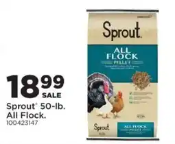 Mills Fleet Farm Sprout all flock pellet offer